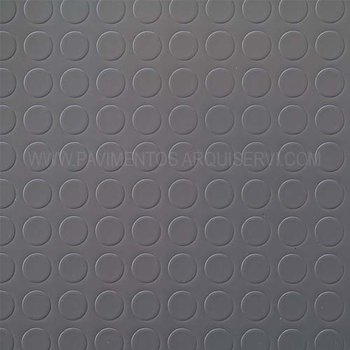 Vinílicos PVC Suelo Vinílico Circulos Antracita PVC